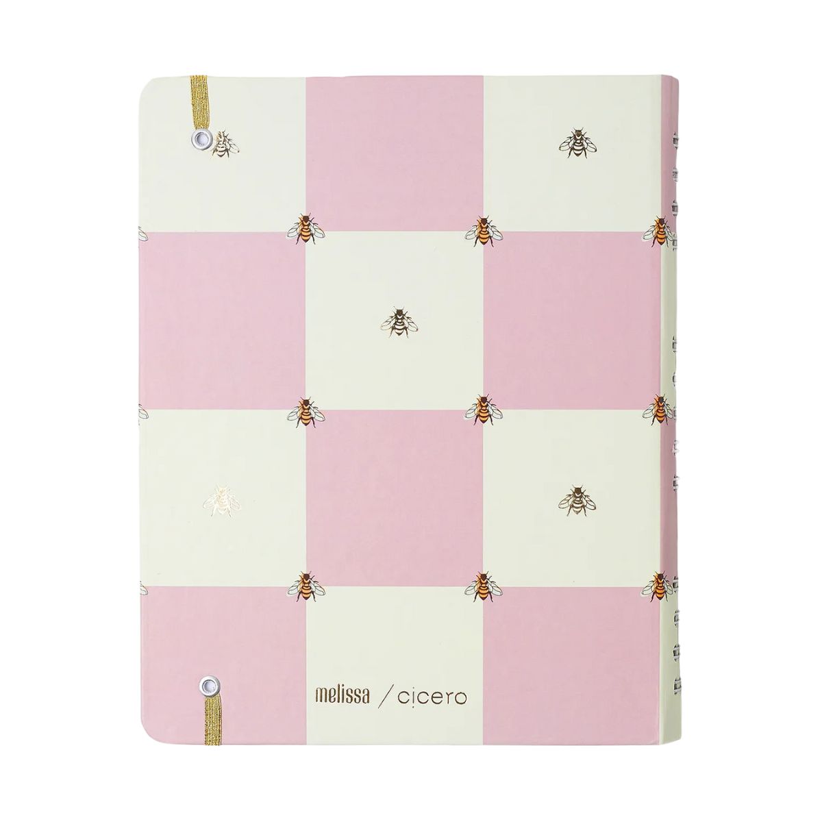 Caderno Organizador Wire-o Cicero 17x24cm 90 Folhas Duo Melissa Casa das Abelhas Rose