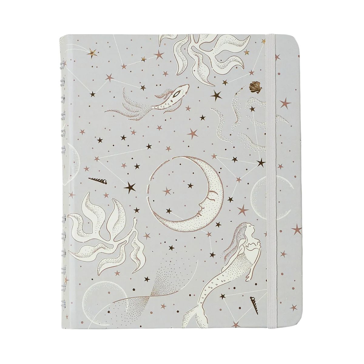 Caderno Organizador Wire-o Cicero A5 14,8x21cm 80 Folhas Duo Astral Mare Off White