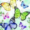 Guardanapo para Decoupage Ambiente 33x33cm com 20 Unidades - Borboletas Voadoras