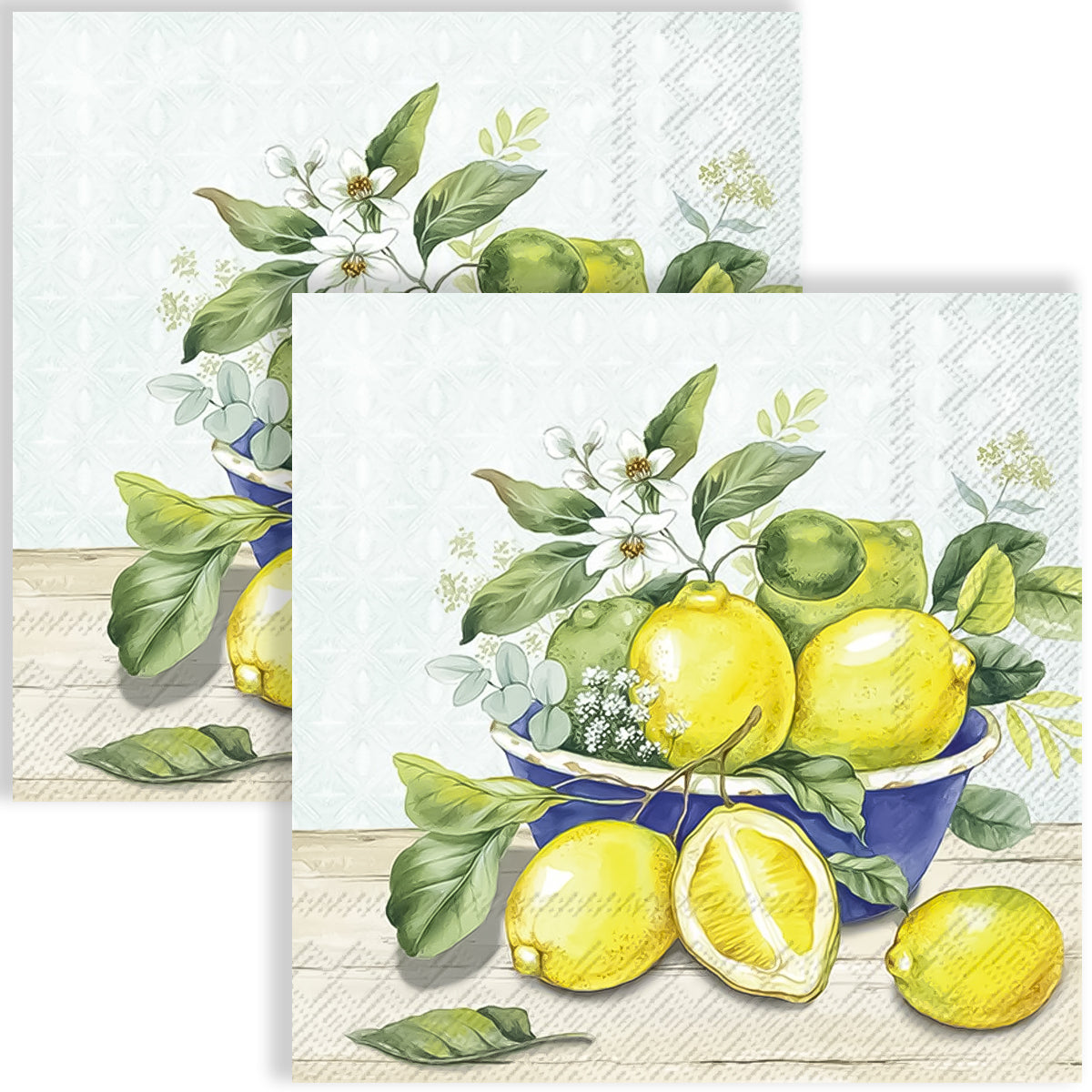 Guardanapo para Decoupage Ihr 33x33 Limão em Tigela C/ 20 Unidade