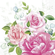 Guardanapo para Decoupage Ihr 33x33cm com 20 Unidades - Rosas Beverly
