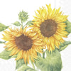 Guardanapo para Decoupage Ihr 33x33 Girassol Branco C/ 20 Unidade