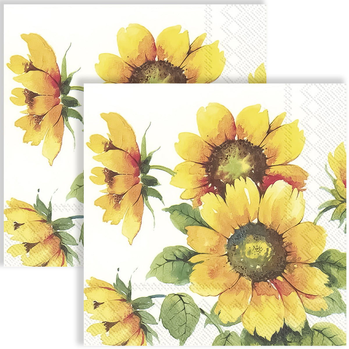 Guardanapo para Decoupage Ihr 33x33cm com 2 Unidades - Girassol Colorido