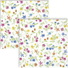 Guardanapo para Decoupage Ihr 33x33 Flores Felizes Azul Amarelo C/ 20 Unidade