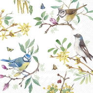 Guardanapo para Decoupage Ihr 33x33 Flores Primavera Passaro C/ 20 Unidade