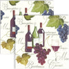 Guardanapo para Decoupage Ihr 33x33cm com 2 Unidades - Vinho, Uva e Taça