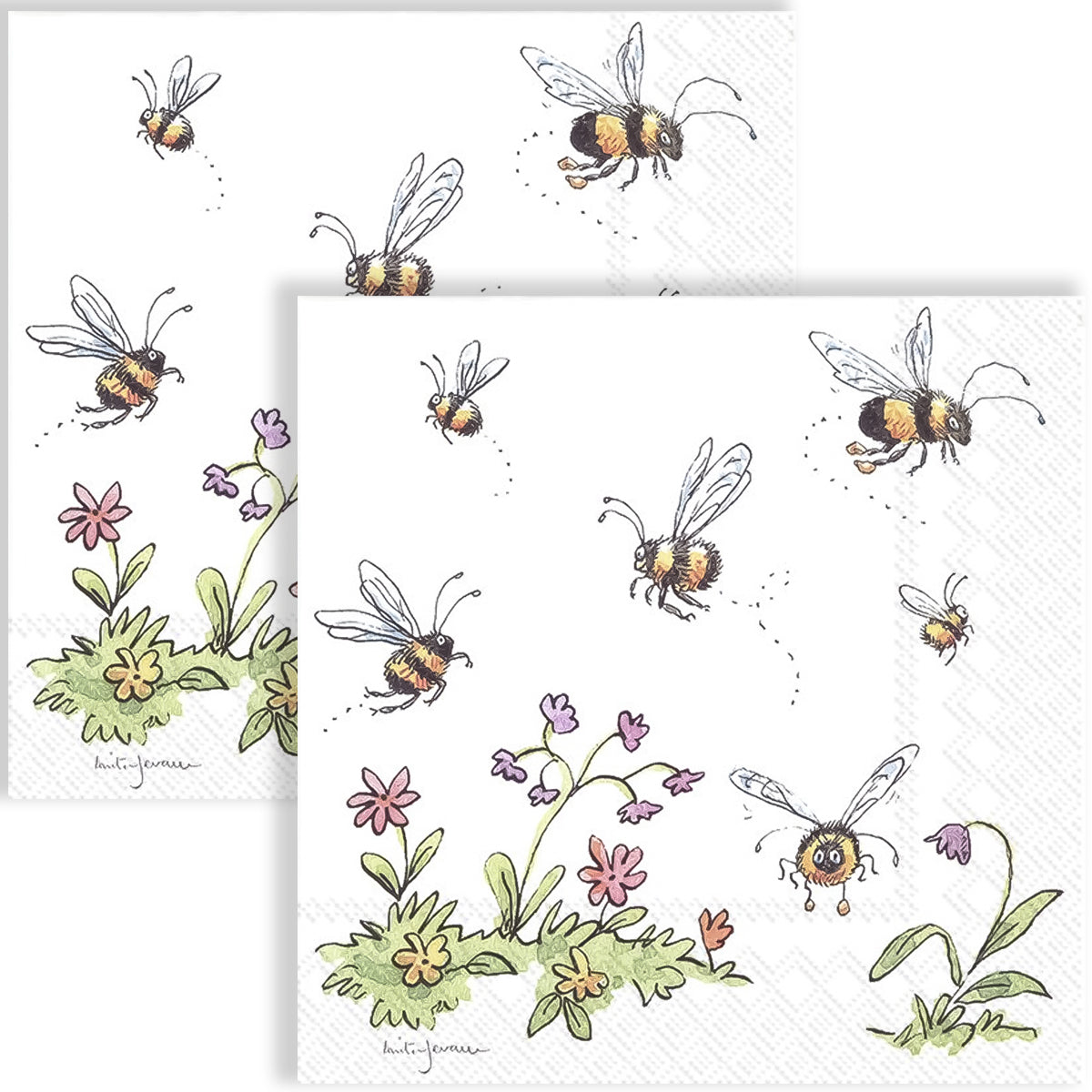 Guardanapo para Decoupage Ihr 33x33cm com 2 Unidades - Abelhas e Mel