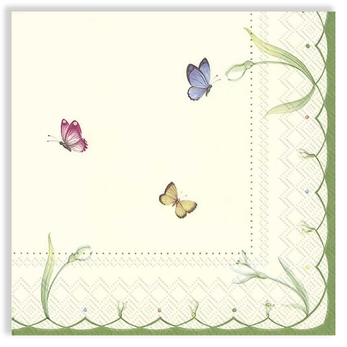 Guardanapo para Decoupage Ihr 33x33cm com 2 Unidades - Borboletas