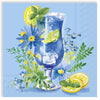 Guardanapo para Decoupage Ihr 33x33cm com 2 Unidades - Cocktail Azul