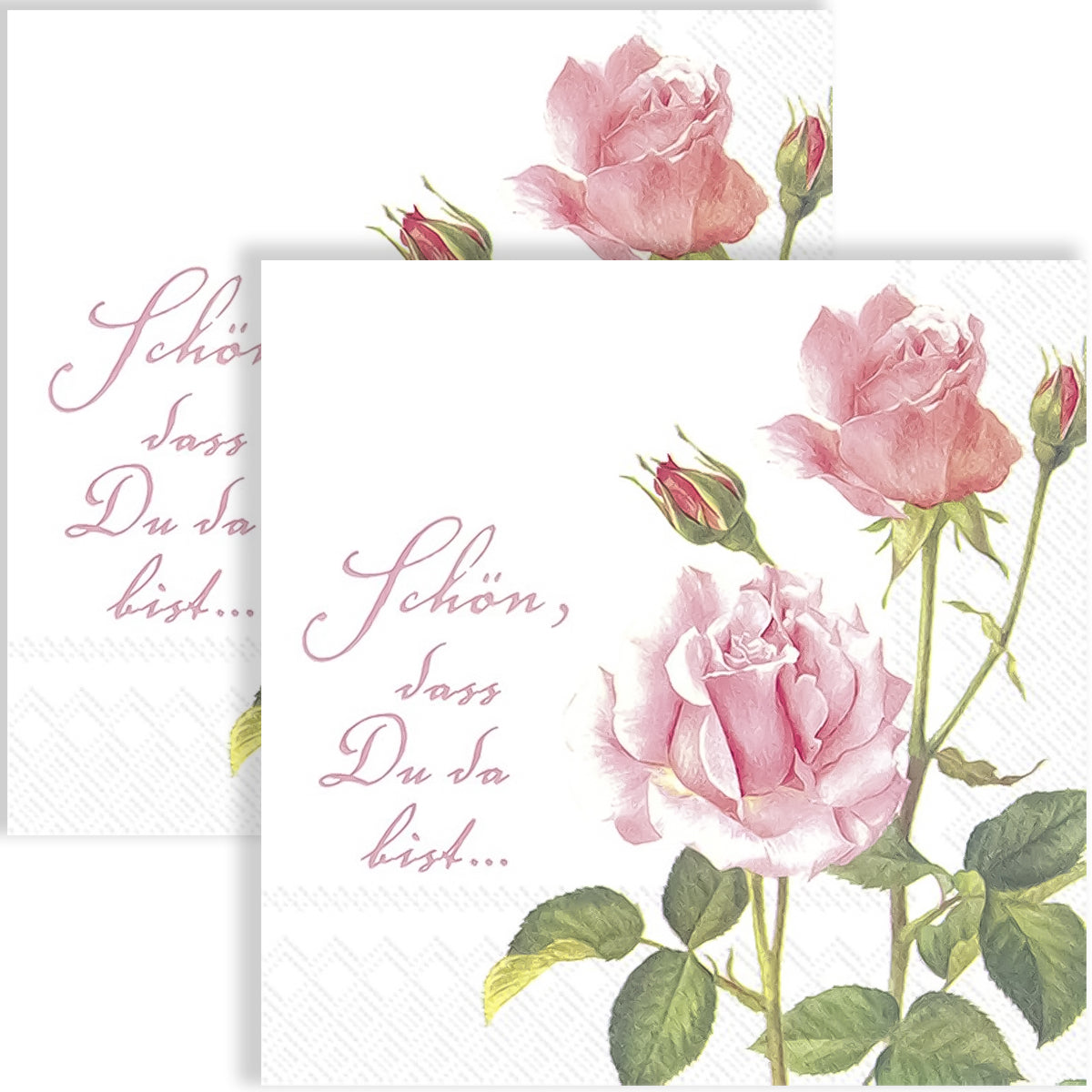 Guardanapo para Decoupage Ihr 33x33cm com 2 Unidades - Rosas para Você