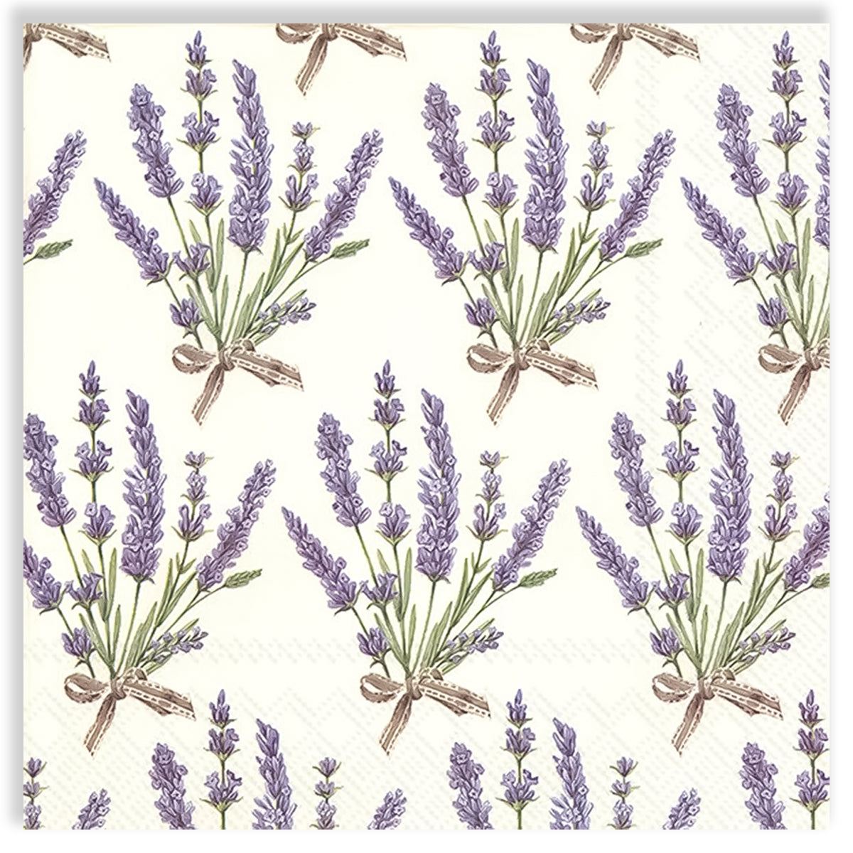 Guardanapo para Decoupage Ihr 33x33cm com 2 Unidades - Buquê de Lavanda
