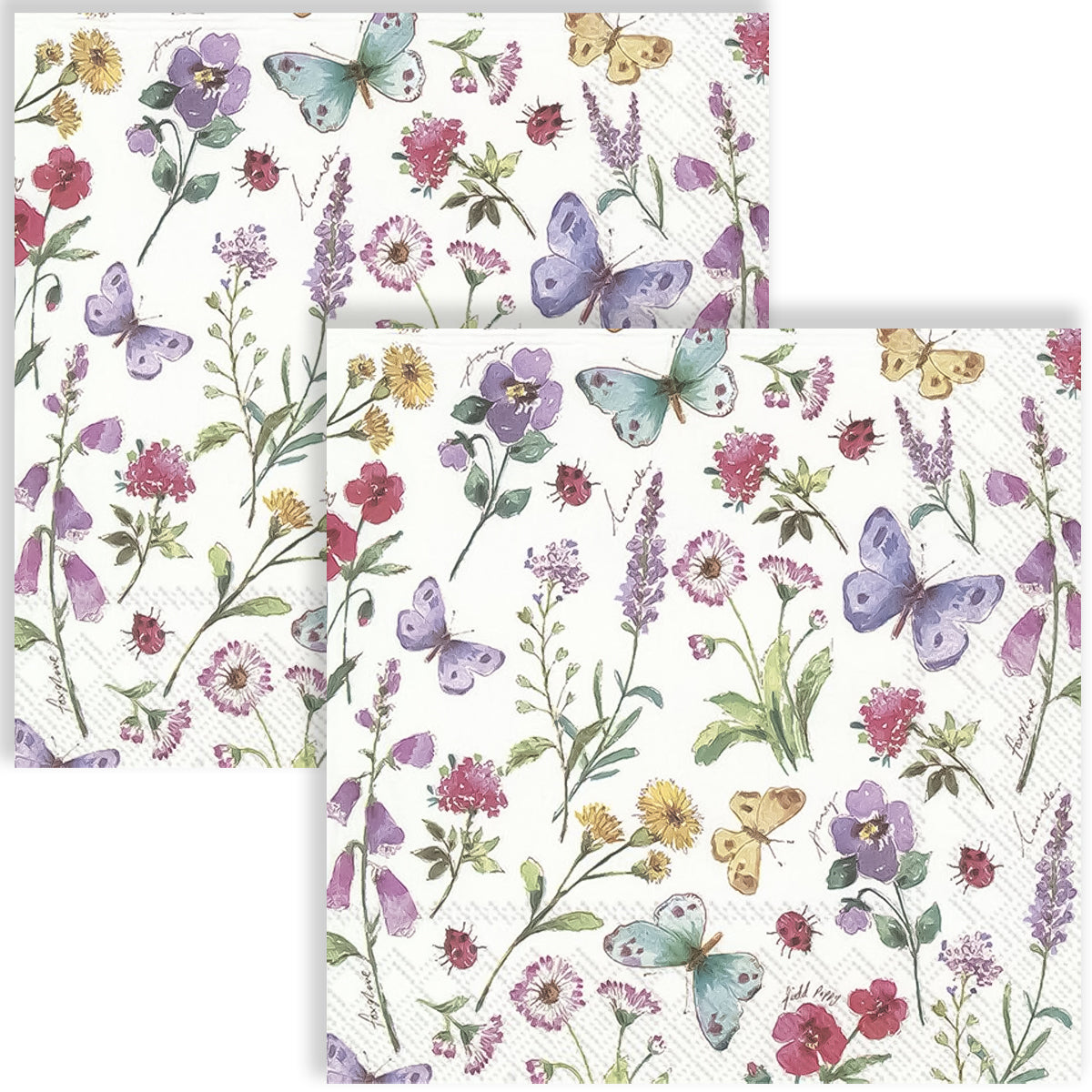 Guardanapo para Decoupage Ihr 33x33cm com 2 Unidades - Flores de Verão