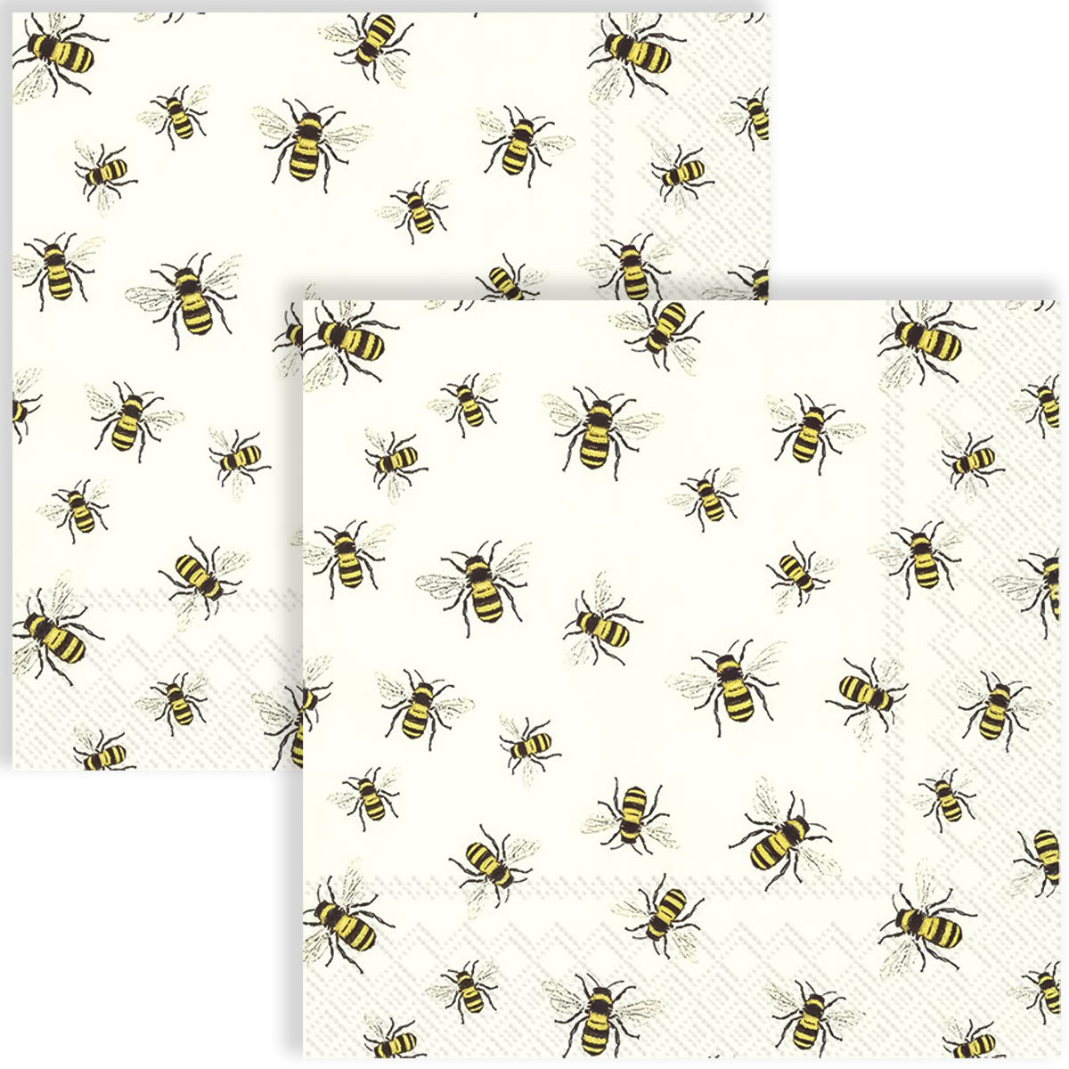 Guardanapo para Decoupage Ihr 33x33 Abelha Adoraveis C/ 20 Unidade