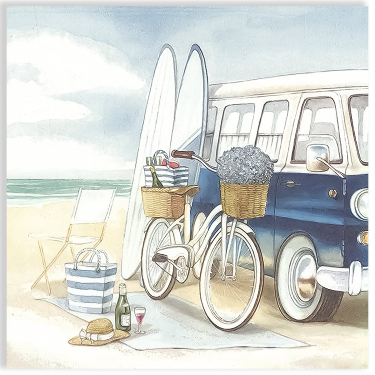 Guardanapo para Decoupage Ihr 33x33cm com 2 Unidades - Surf na Combi