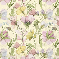 Guardanapo para Decoupage Ihr 33x33cm com 20 Unidades - Flor Naima Creme