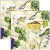Guardanapo para Decoupage Ihr 33x33 Queijo Vinho Uva C/ 20 Unidade