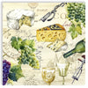 Guardanapo para Decoupage Ihr 33x33cm com 2 Unidades - Queijo, Vinho e Uva