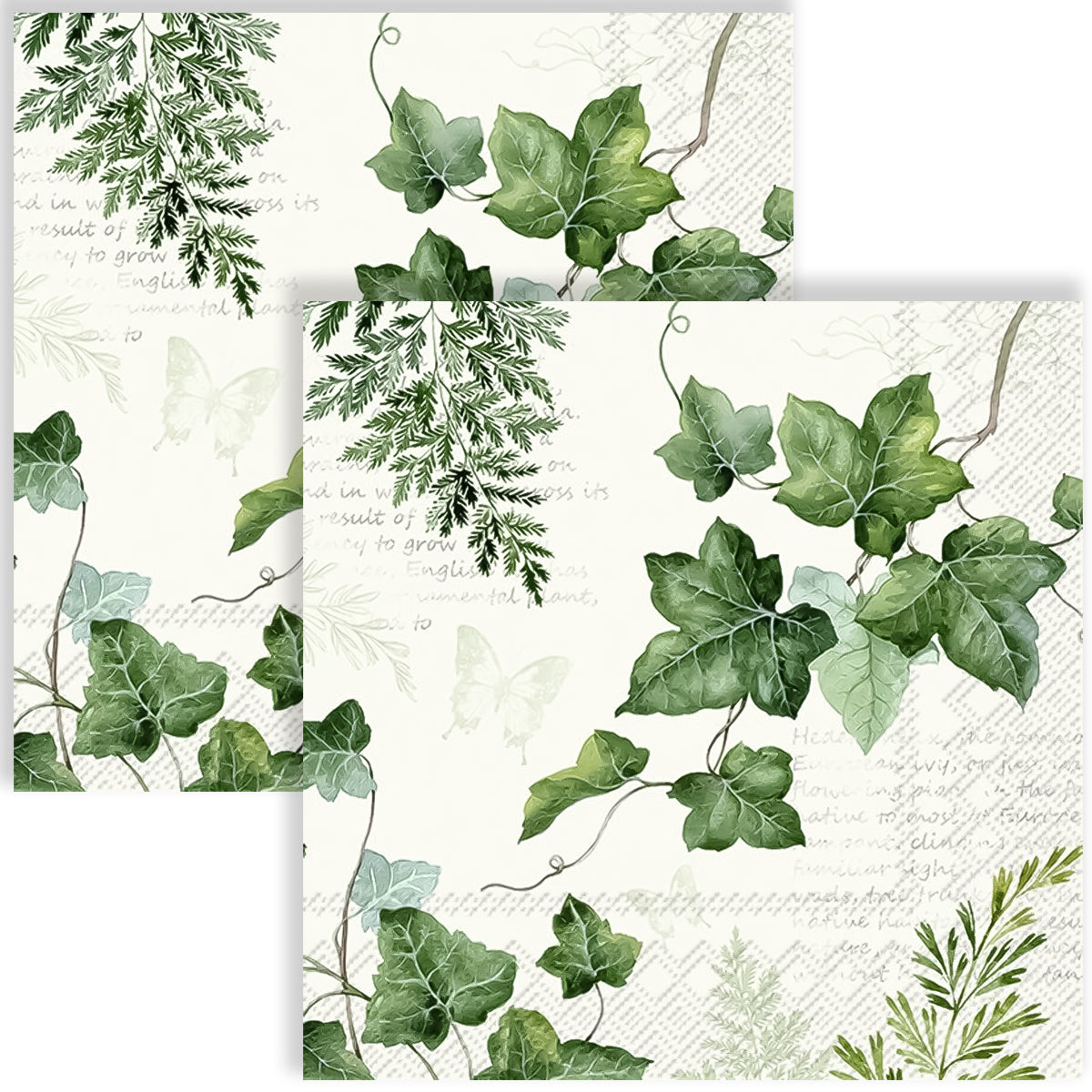 Guardanapo para Decoupage Ihr 33x33cm com 2 Unidades - Flor de Inverno