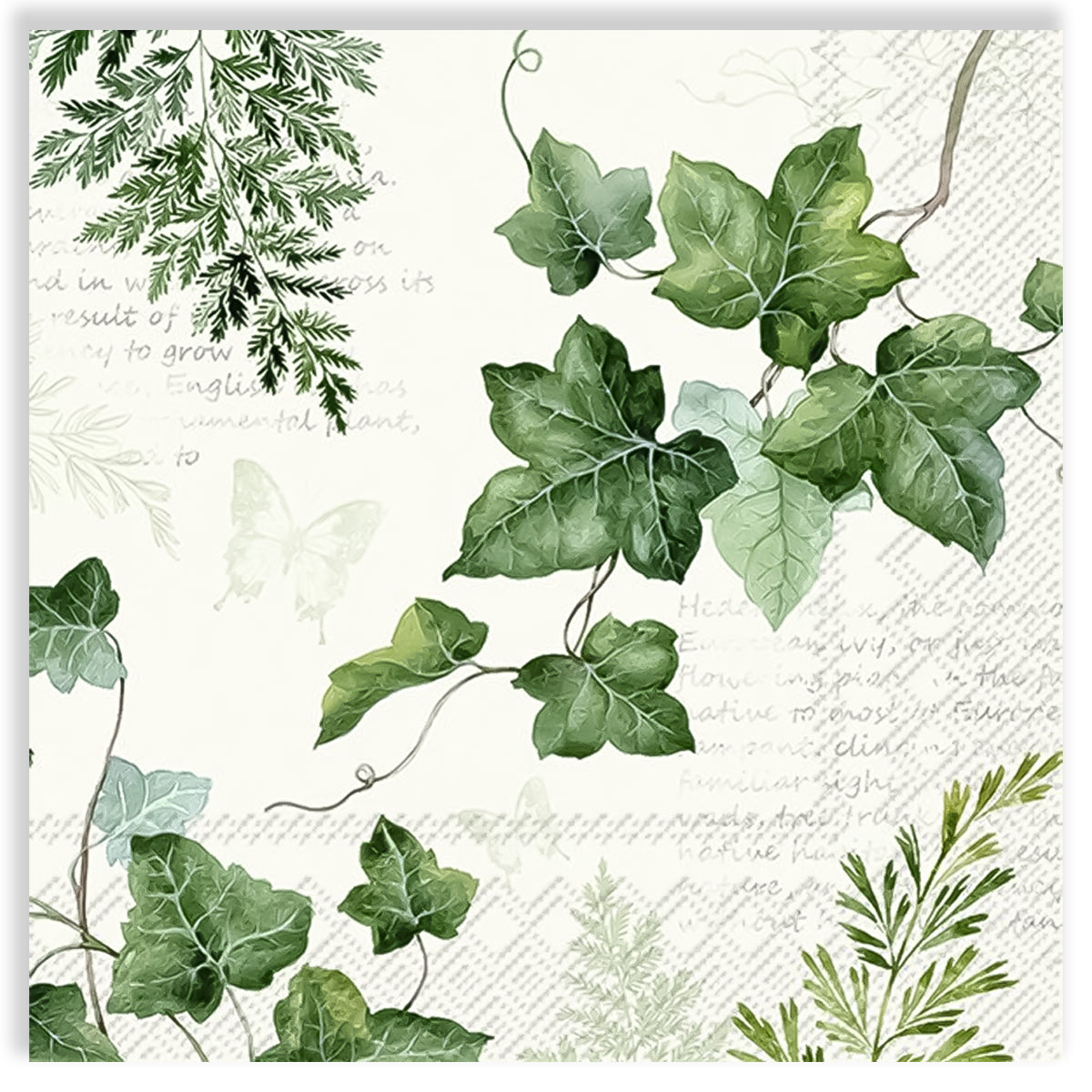 Guardanapo para Decoupage Ihr 33x33cm com 2 Unidades - Flor de Inverno