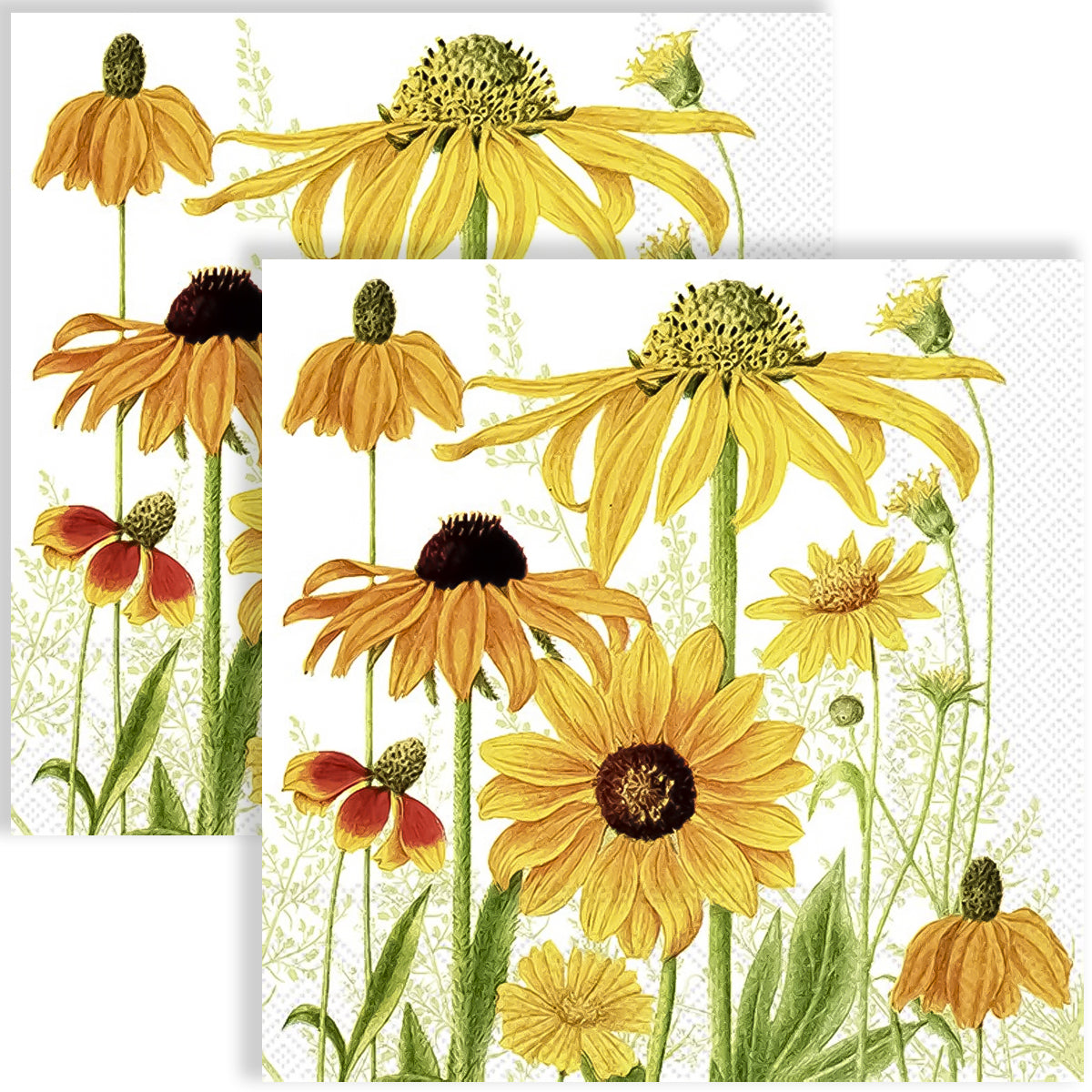 Guardanapo para Decoupage Ihr 33x33cm com 2 Unidades - Girassóis