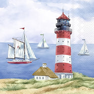 Guardanapo para Decoupage Ihr 33x33 Farol Barco Seelust C/ 20 Unidade