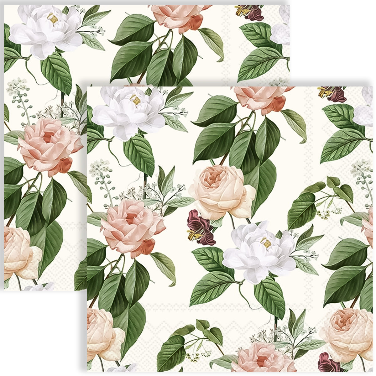 Guardanapo para Decoupage Ihr 33x33 Rosas Jorina C/ 20 Unidade