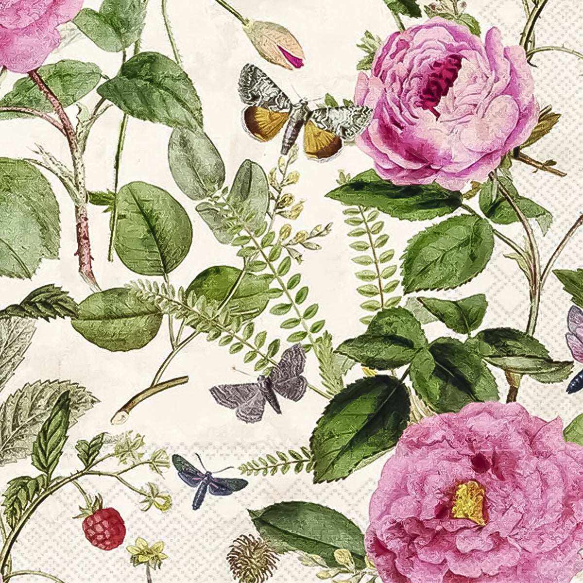 Guardanapo para Decoupage Ihr 33x33 Flores Mette C/ 20 Unidade