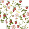 Guardanapo para Decoupage Ihr 33x33cm com 2 Unidades - Morango e Folhas