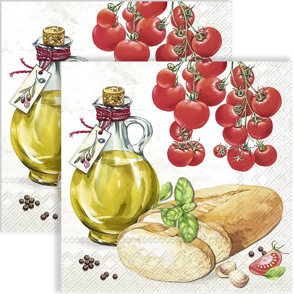 20 Guardanapo para Decoupage Ihr Bruscheta Pão Tempero