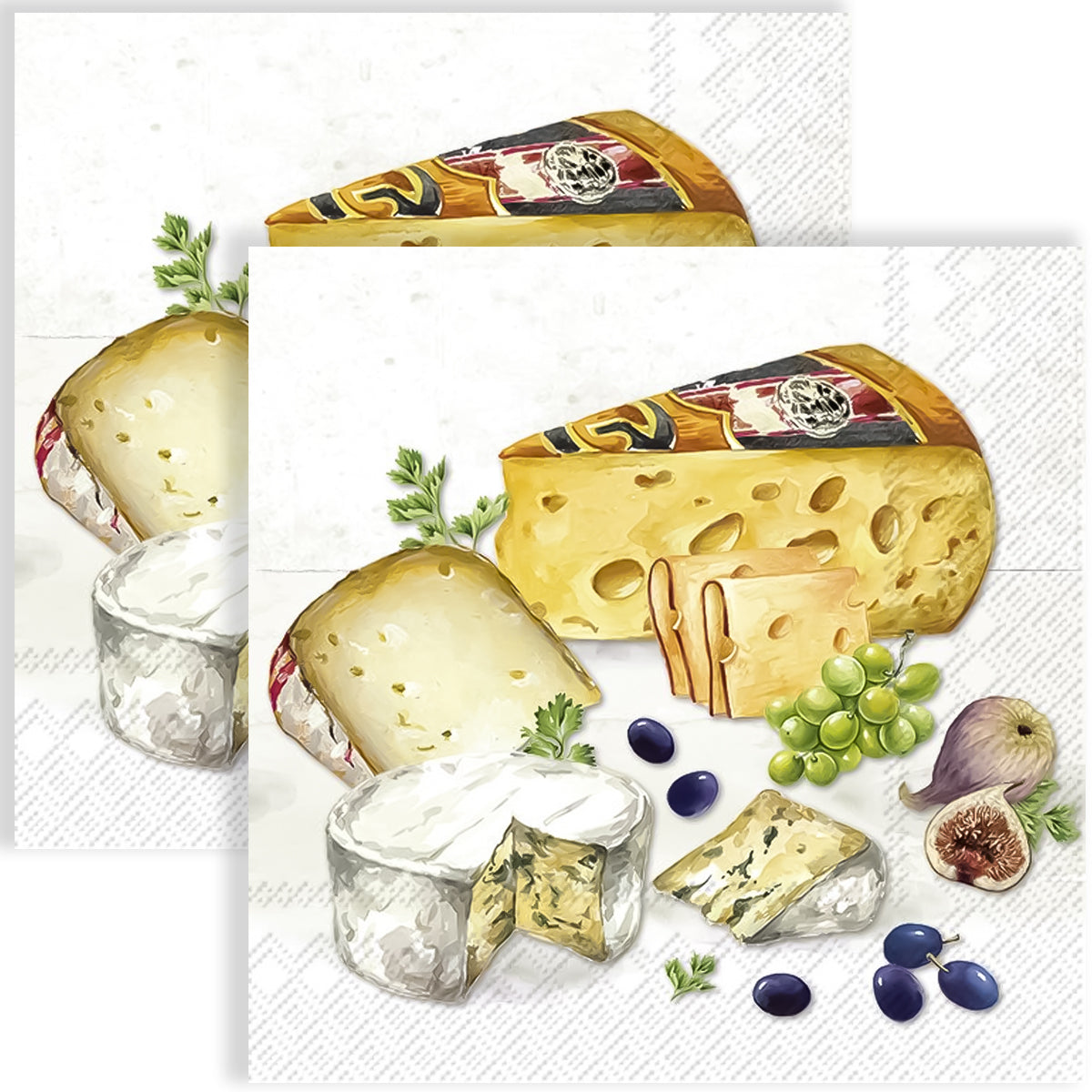 Guardanapo para Decoupage Ihr 33x33 Seleção Queijo C/ 20 Unidade