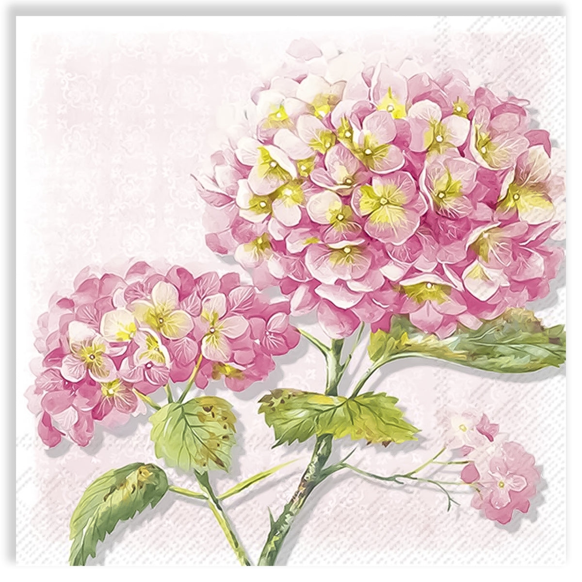 Guardanapo para Decoupage Ihr 33x33 Flor Lorea Rosa C/ 20 Unidade