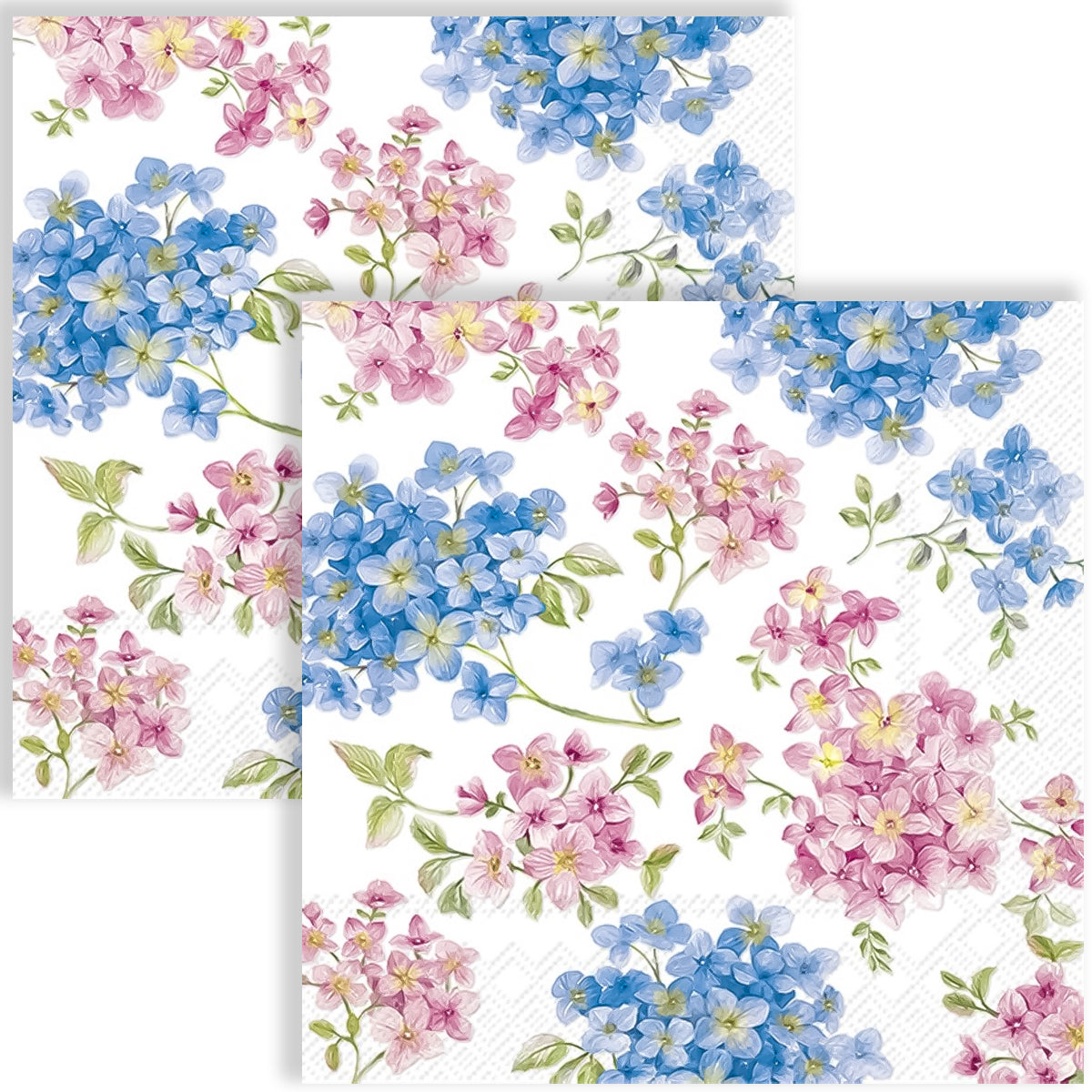 Guardanapo para Decoupage Ihr 33x33cm com 2 Unidades - Flores Maite