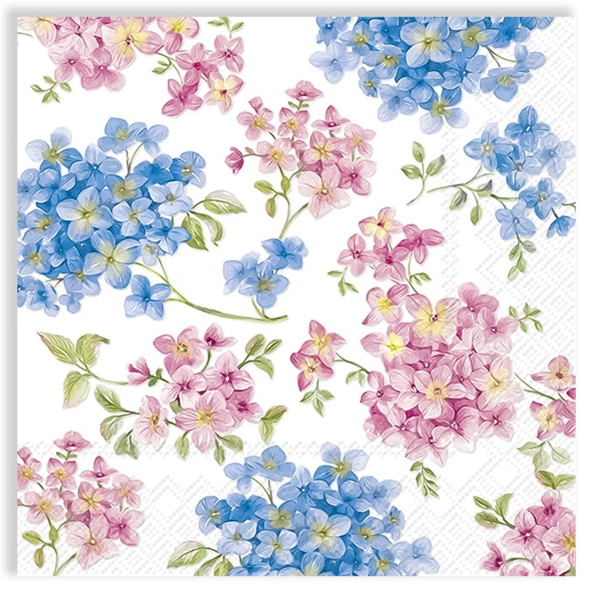 Guardanapo para Decoupage Ihr 33x33cm com 2 Unidades - Flores Maite