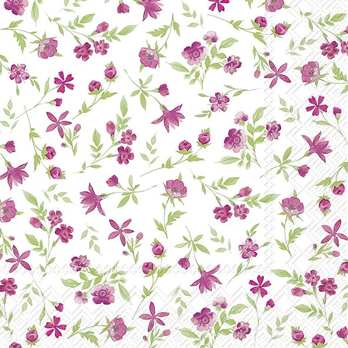 Guardanapo para Decoupage Ihr 33x33 Flores Felizes Rosa C/ 20 Unidade