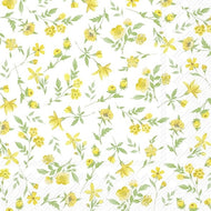Guardanapo para Decoupage Ihr 33x33 Flores Felizes Amarelo C/ 20 Unidade