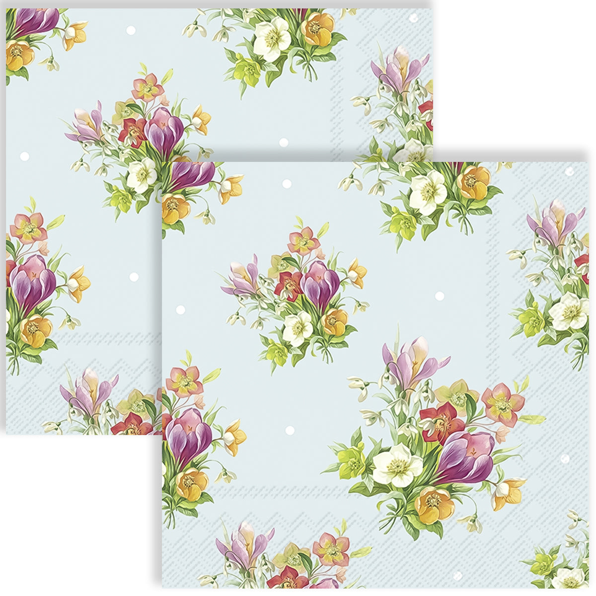 Guardanapo para Decoupage Ihr 33x33cm com 2 Unidades - Buquê de Primavera