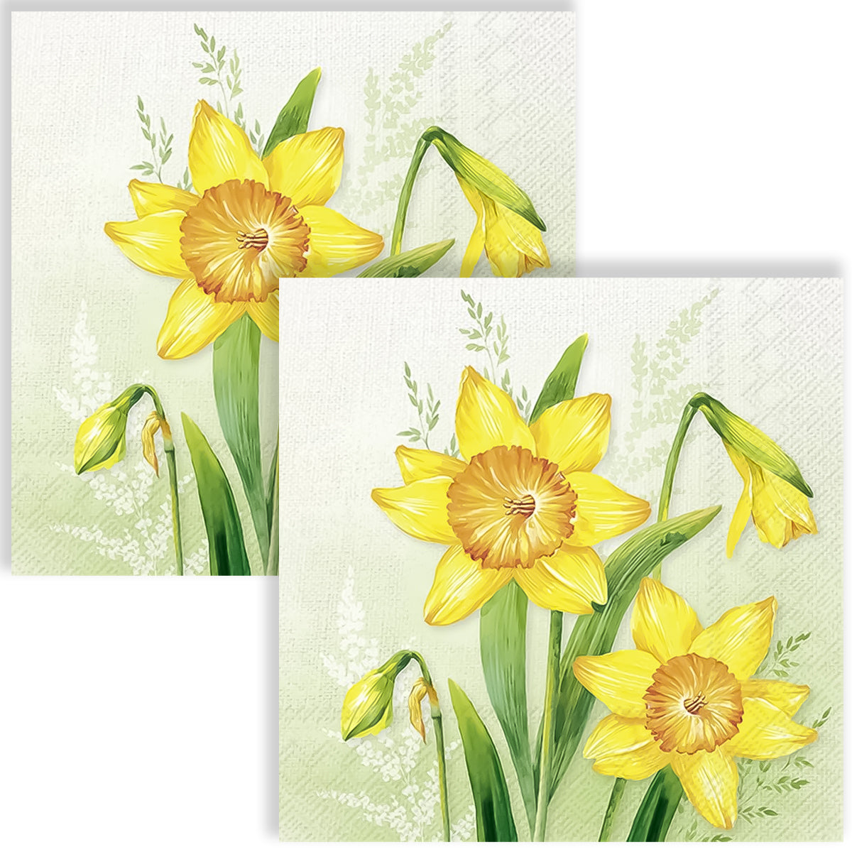 Guardanapo para Decoupage Ihr 33x33cm com 2 Unidades - Flor Narzissa