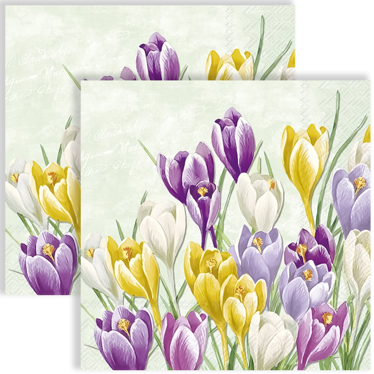 Guardanapo para Decoupage Ihr 33x33cm com 2 Unidades - Açafrão