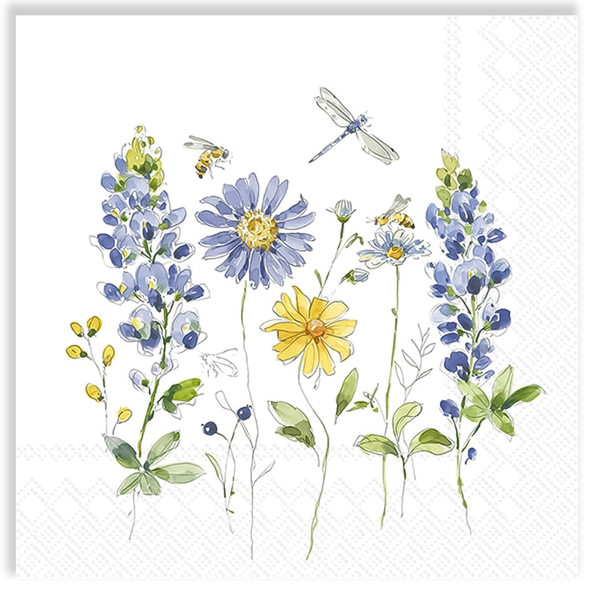 Guardanapo para Decoupage Ihr 33x33cm com 2 Unidades - Flores Adoráveis