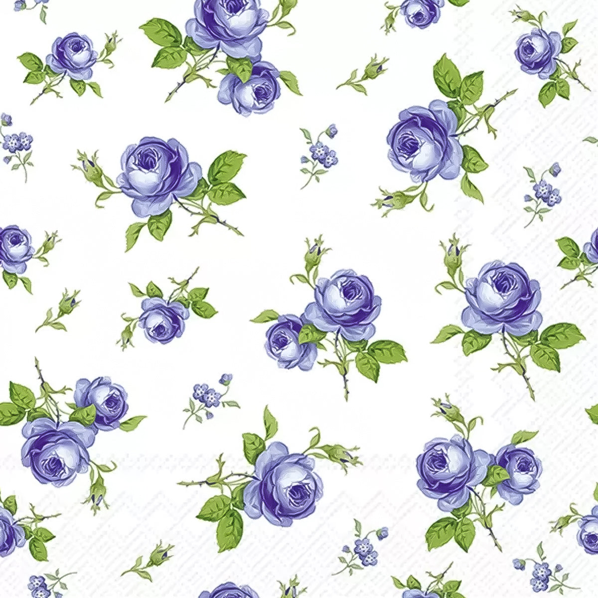 Guardanapo para Decoupage Ihr 33x33cm com 2 Unidades - Rosas Azuis