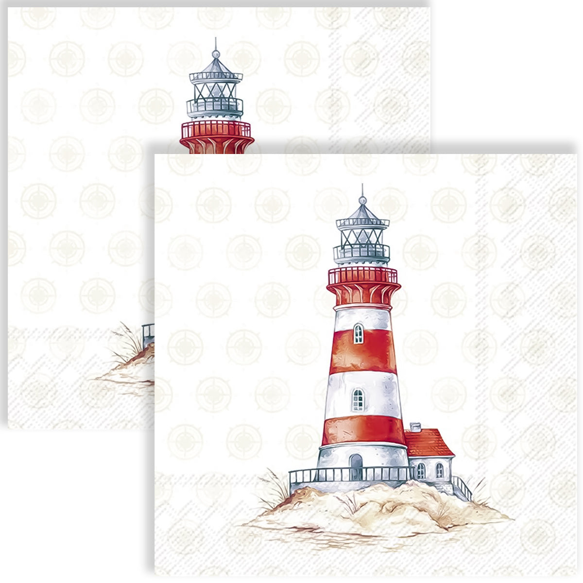 Guardanapo para Decoupage Ihr 33x33cm com 2 Unidades - Farol de Navegação