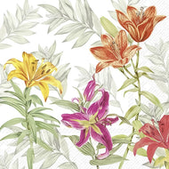 Guardanapo para Decoupage Ihr 33x33 Flores Lillibet C/ 20 Unidade