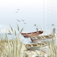 Guardanapo para Decoupage Ihr 33x33 Lugar Tranquilo Barco C/ 20 Unidade