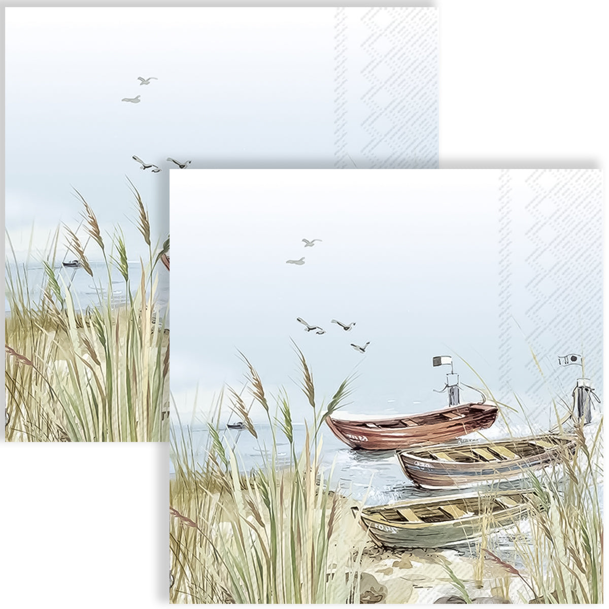Guardanapo para Decoupage Ihr 33x33 Lugar Tranquilo Barco C/ 20 Unidade