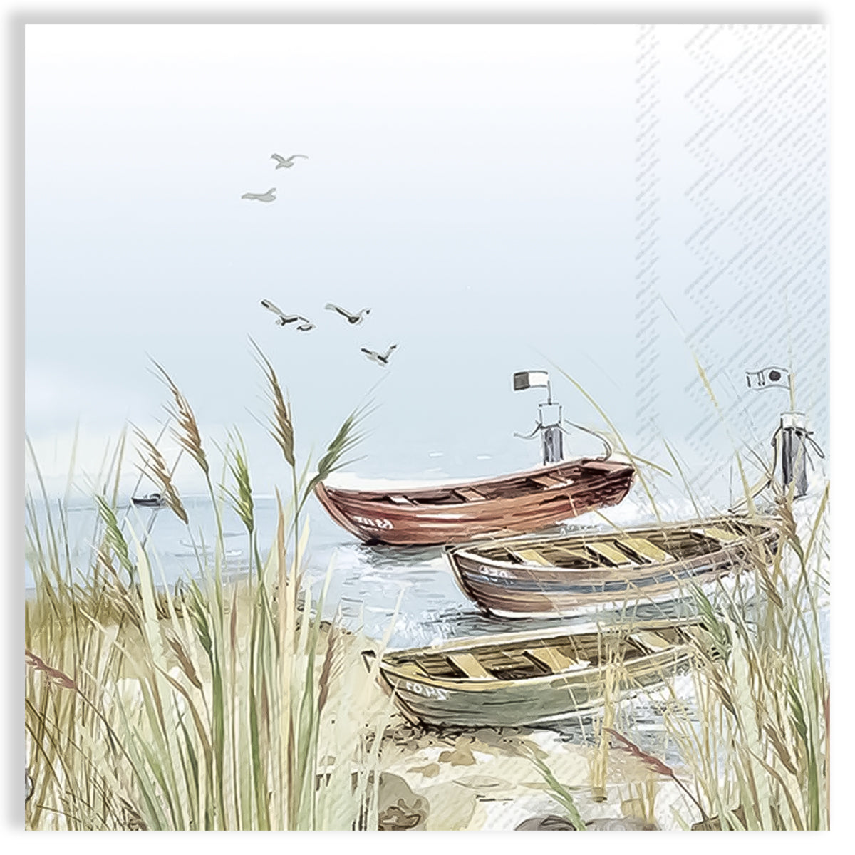 Guardanapo para Decoupage Ihr 33x33 Lugar Tranquilo Barco C/ 20 Unidade