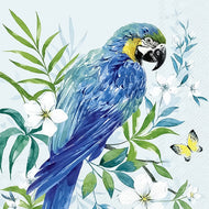Guardanapo para Decoupage Ihr 33x33 Papagaio Azul C/ 20 Unidade