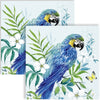 Guardanapo para Decoupage Ihr 33x33cm com 2 Unidades - Papagaio Azul