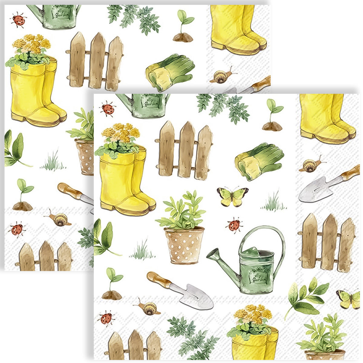 Guardanapo para Decoupage Ihr 33x33cm com 2 Unidades - Jardinagem