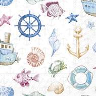 Guardanapo para Decoupage Ihr 33x33 Fundo do Mar C/ 20 Unidade