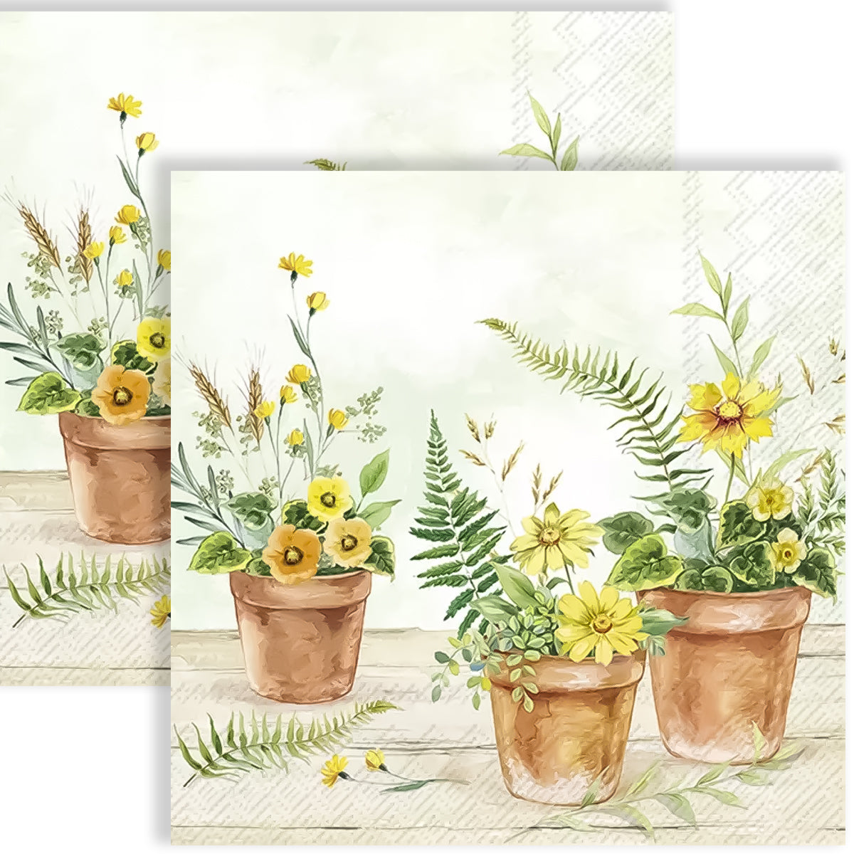 Guardanapo para Decoupage Ihr 33x33cm com 2 Unidades - Flores no Vaso